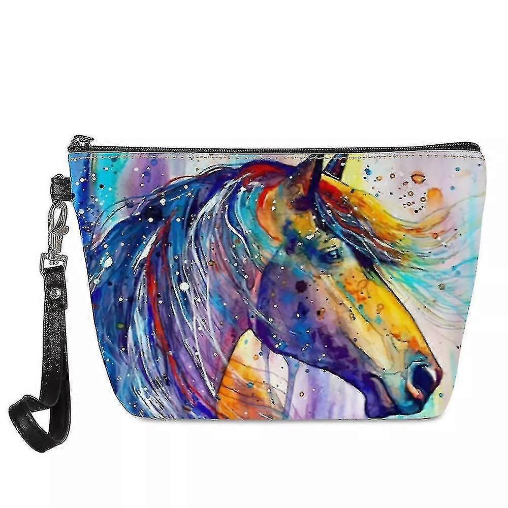 Cosmetic Panda Deer Repeat Texture Watercolour Flat Horse Women's