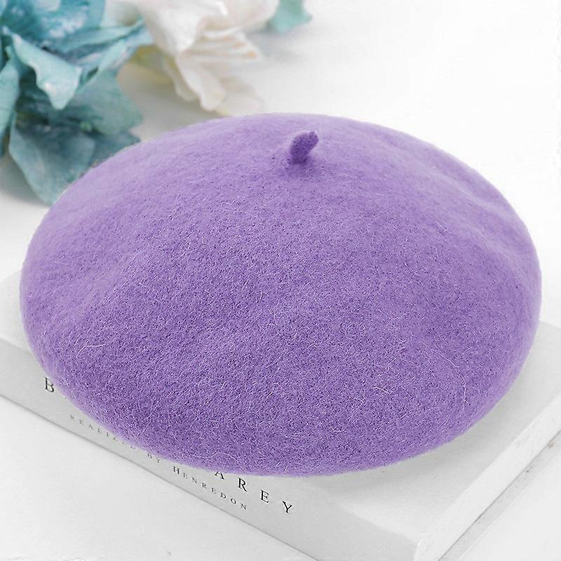 Breathable Wool Beret Hat for Fall Winter