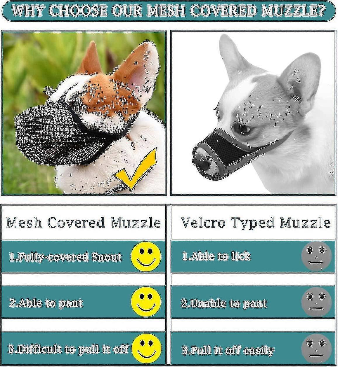 كمامة مع الأشرطة القابلة للتعديل شبكة لينة مغطاة الكمامات متوافقة مع الصغيرة والمتوسطة الكبيرة -szhg