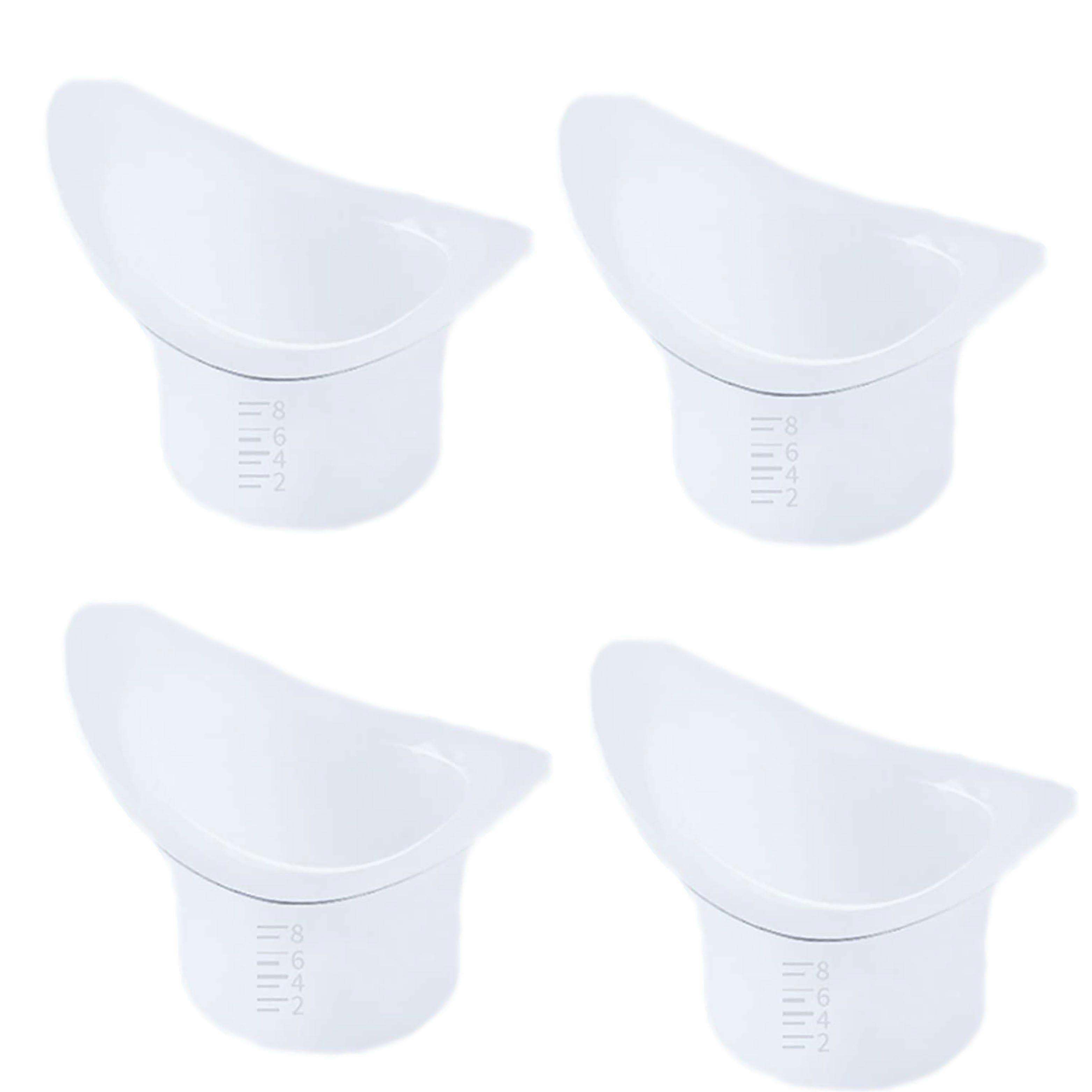 Silicone Storage Cups - 4 Pieces, Eye Wash