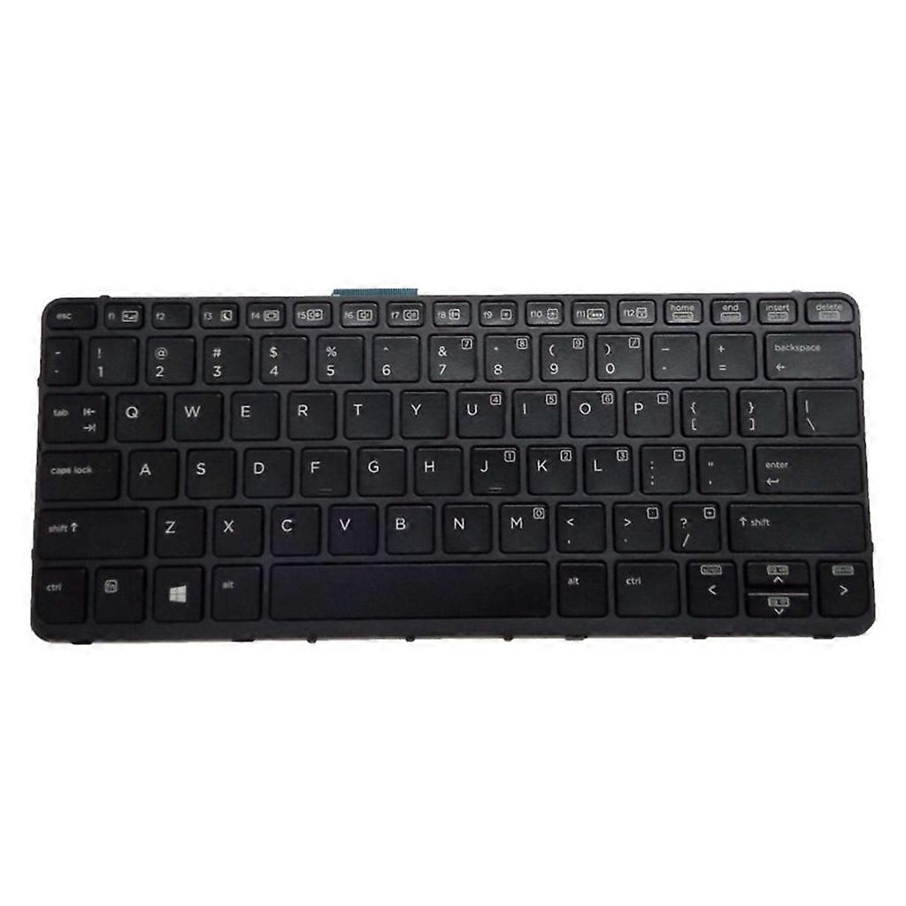 Black Backlit US Keyboard for HP Pro X2 612 G1 Laptop US Black Color Notebook