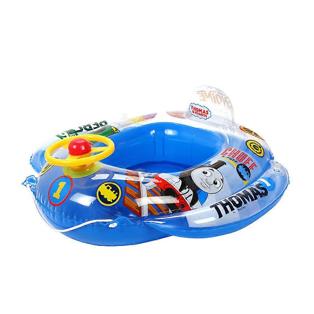 Thomas Swimming Boat with Steering Wheel Inflatable Swimming Ring with Seat for Kids