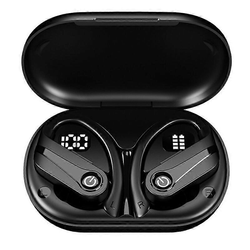 Mpow Q63 ANC Bluetooth 5.3 Wireless Earbuds with Mic IPX7 Waterproof 200H Earphones with Hooks for Sports Running Workout Gym Headphones & Headsets