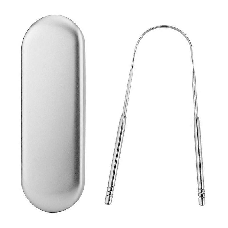 Stainless steel scraper, tongue scraper, fresh breath, restored taste, U-shape