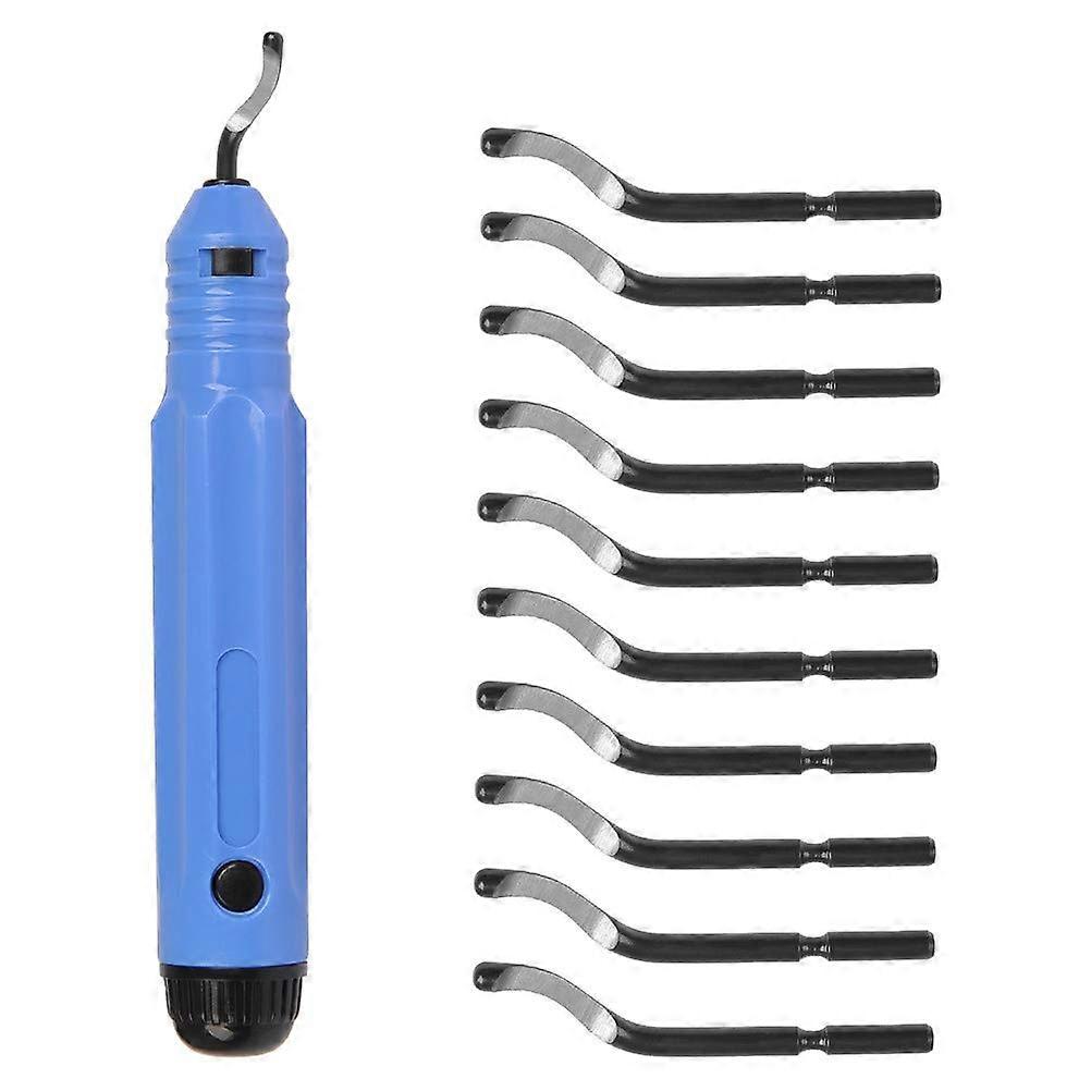 Deburring Tool Deburring Cutters, 360 Degree Rotated Design Deburring Tools for Metal, Deburring Tool for Steel Aluminum Copper or Plastic with 10 Bla