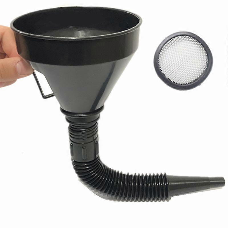 1 Pieces Fuel Funnel, Mouth Fuel Funnel with Handle, Universal Plastic Funnels, Long Funnel Kit, for Motorcycle, Car, Farm, Automobile