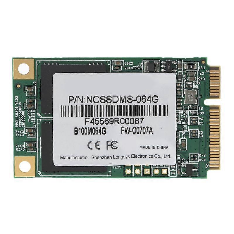 Msata SSD 64G Hard Drive Disk Internal SATA3 Mini SATA III Solid State Drive HDD
