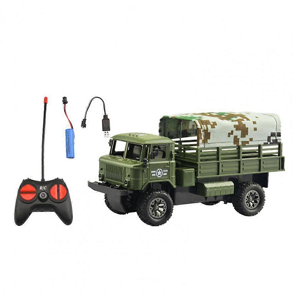 Fun RC Car Hard Frame Remote Control Compact Truck Remote Control Army Toys