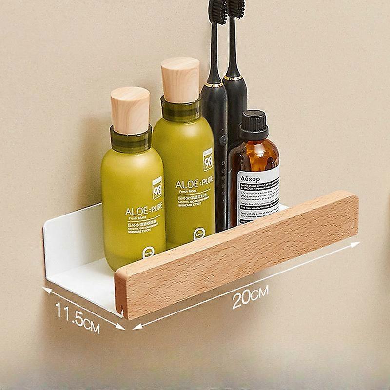 Wall-Mounted Bathroom ShelfPunch Storage Holders Racks,Floating Shelves For Wall Living Room No-Hole Punching Storage Shelves