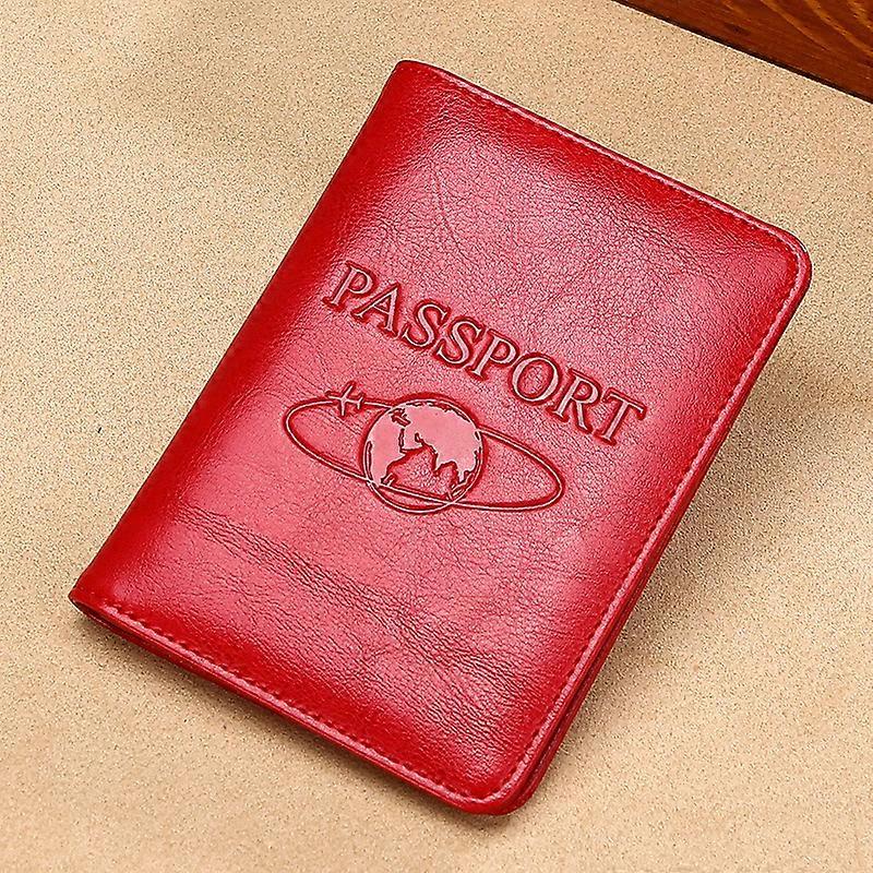 Passport Holder RFID Blocking Genuine Leather on Cover for Passport Bag Multifunctional Travel Air Ticket Leather Case Wallet
