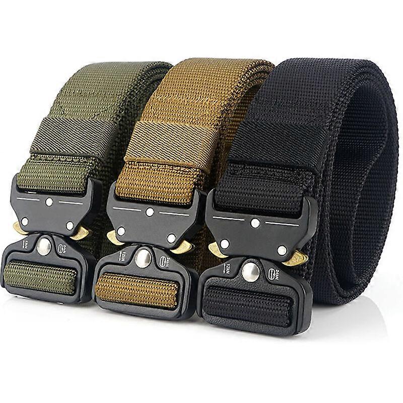 Herren Canvas Army Green Gürtel