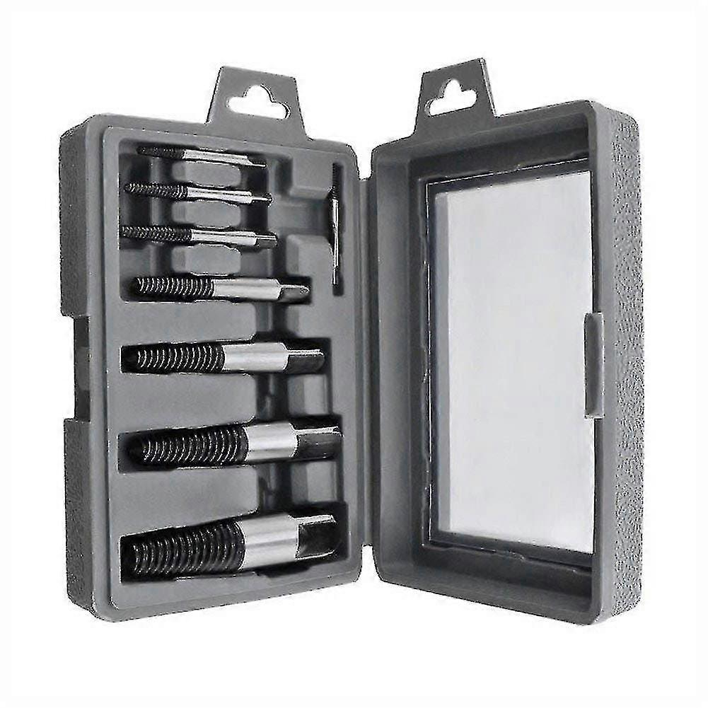 8 Pack Easy Out Damaged Screw Extractor Set For Broken Bolt Water Pipe