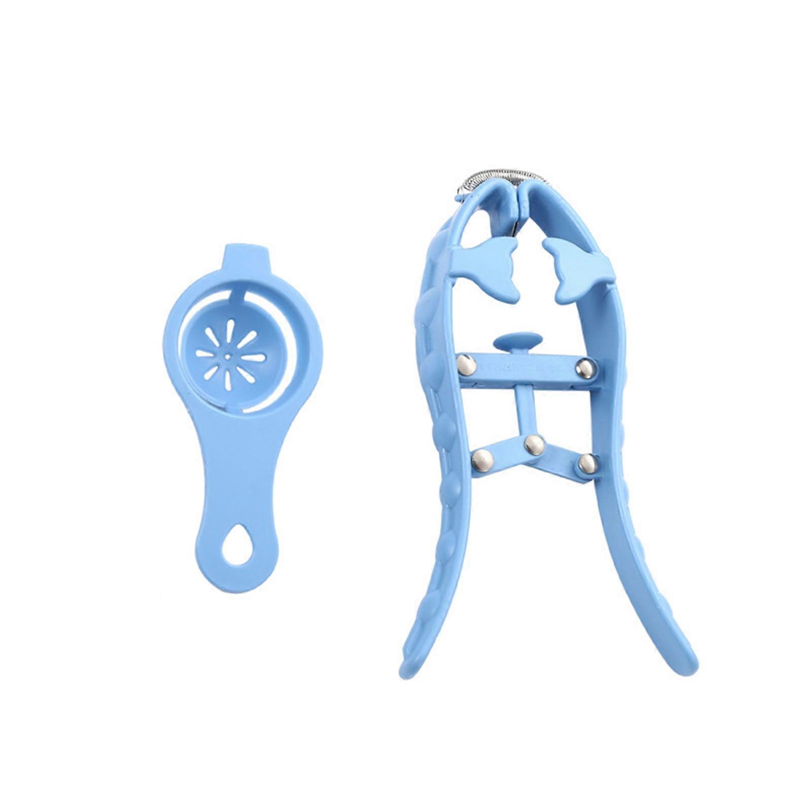 1 Set Egg Opener Spring Design Easily Opening Lightweight Egg Yolk Separator Egg Cracking Tool Kitchen Gadget