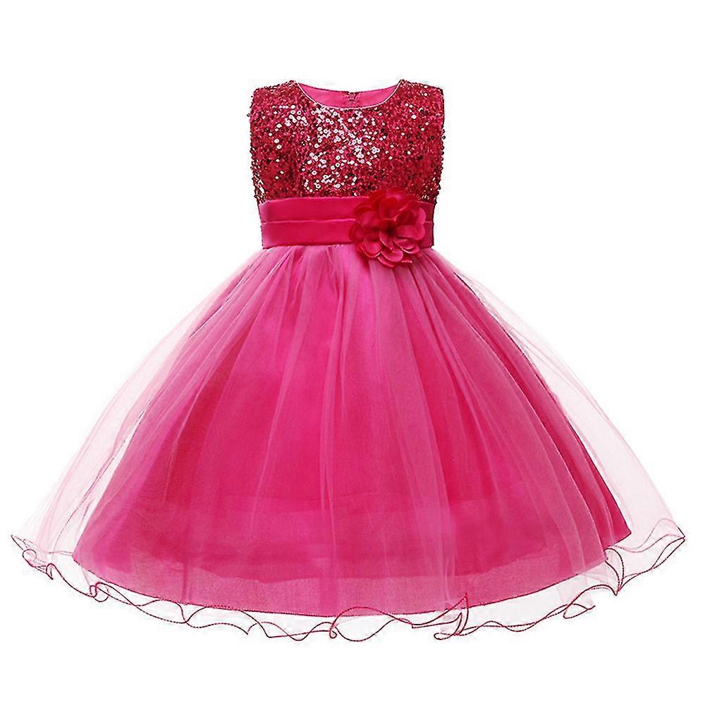 Mädchen's Party Blume Ball Kleid