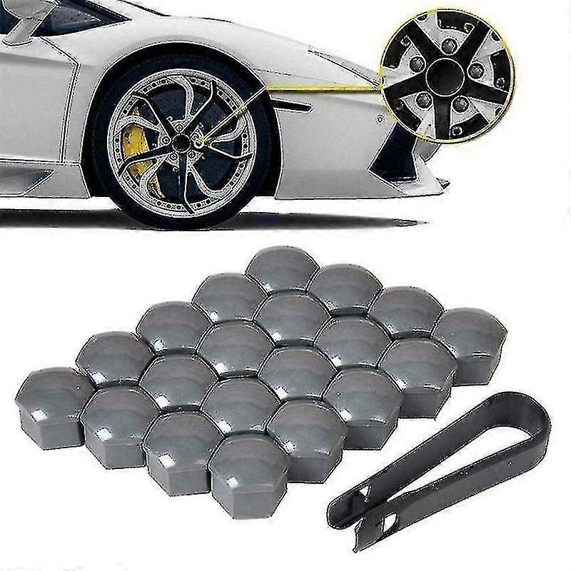 20st 17mm/19/21mm Bil hjulmutter Kepsar Abs Auto Trim Däck Hjul Mutter Lock Skruv SkruvSkydd Skruvskydd