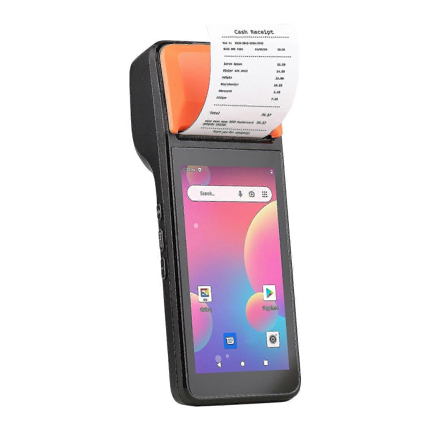 Naiwang Handheld 3g Pos Receipt Printer Android 8.1 1d/2d Bar Scr Pda Terl 3g Wifi Bt Communicat Nfc Funct