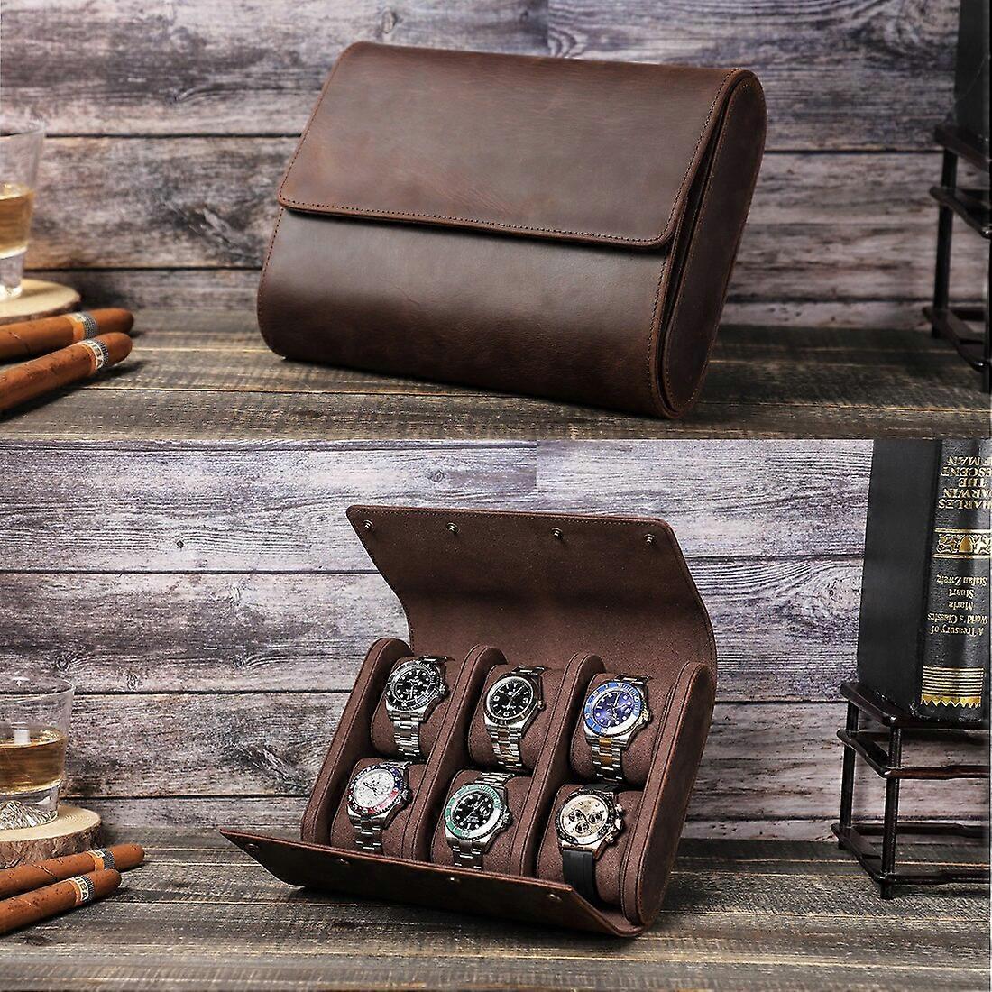 Men Watch Box With Strap Storage Display Case Mens Watch Jewelry