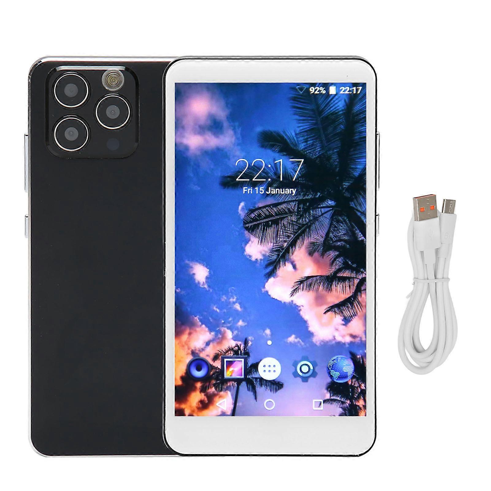 Bluetooth MP4 Player 5 Inch HD Touch Screen HiFi Noise Reduction Portable WiFi Music Player with Camera for Android Black