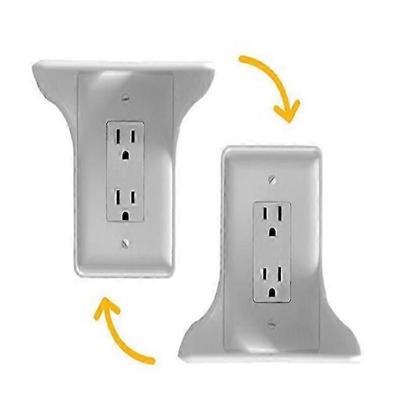2pcs Multifunction Wall Outlet Shelf Holder Creative Switch Socket Rack Easy Installation Wall Mount