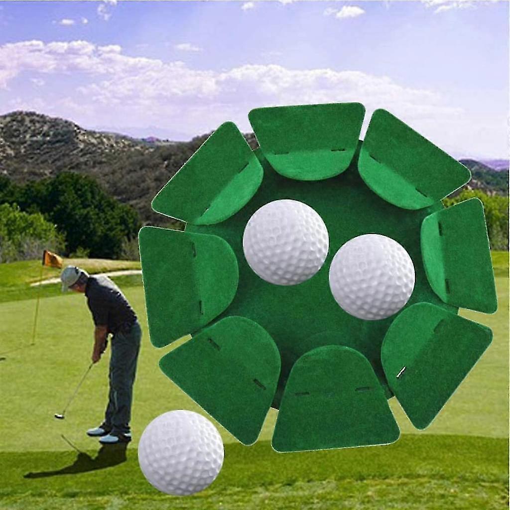 Golf Hole Cup Putter Practice Disc With Surface Flocking For Training