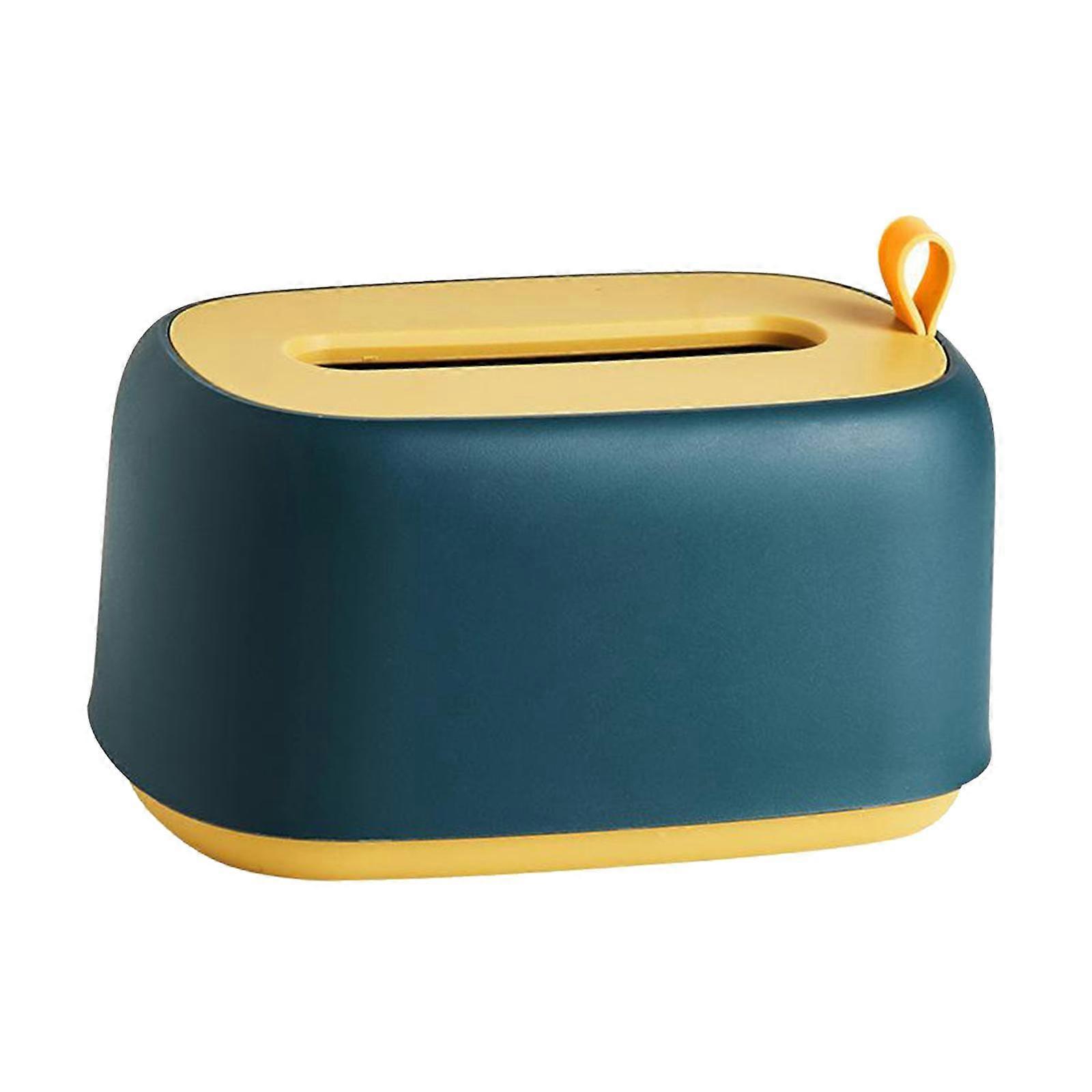 Tissue Holder Tissue Box Toilet Paper Dispenser Tissue Box Countertop Desk blue