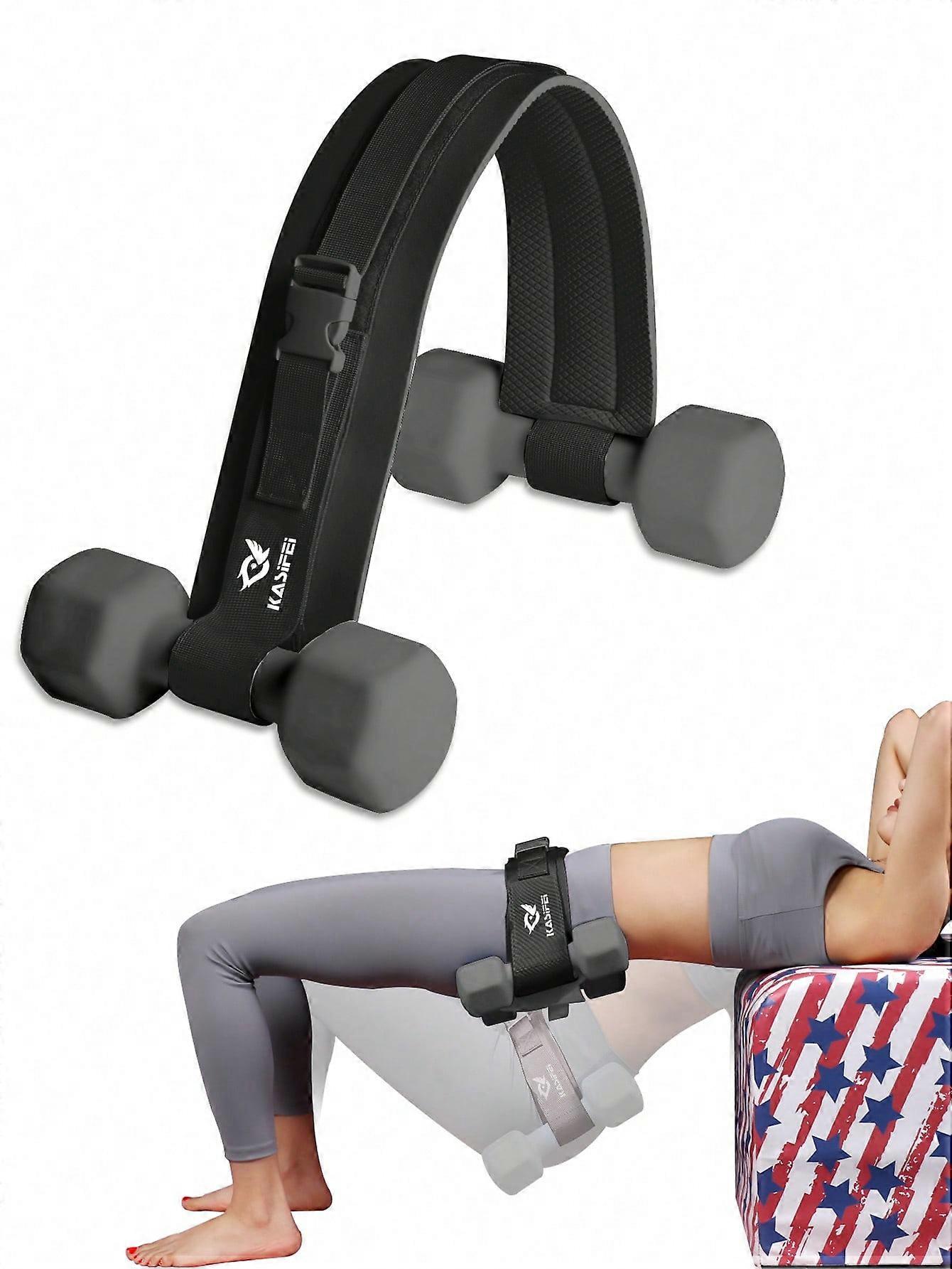 kasifei 1pc Pink Hip Resistance Band With 10cm Width, Hip Pad For Glute Bridge & Butt Exercise, For Dumbbell & Kettlebell Workout, Bow Step & Reverse 