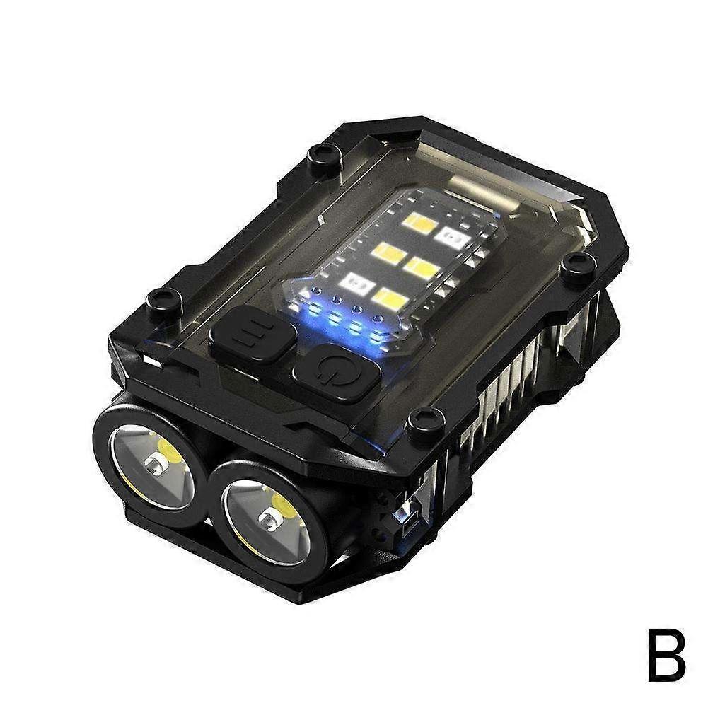 Portable LED Flashlight Magnetic Mini Keychain Torch Rechargeable