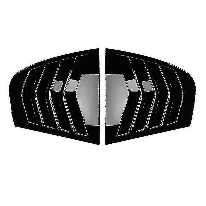2PCS Rear Side Window Louver Shutter Triangle Decoration Modified Accessories ABS For BMW 3 Series E90 320i 330i M3 2005-2011