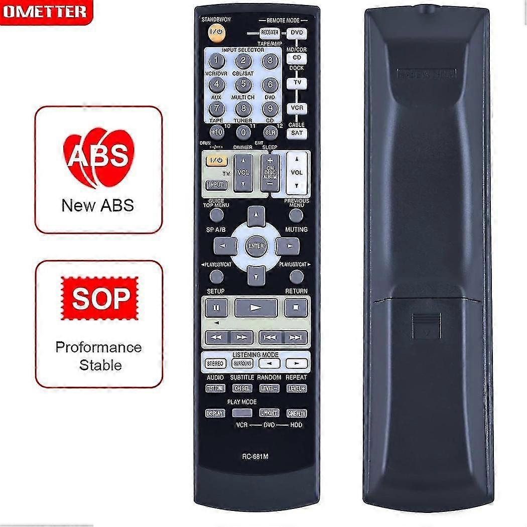 RC-681m オンキヨー AV レシーバ用OEM リモートコントロール Tx-SR575b SKF-550f HT-r508