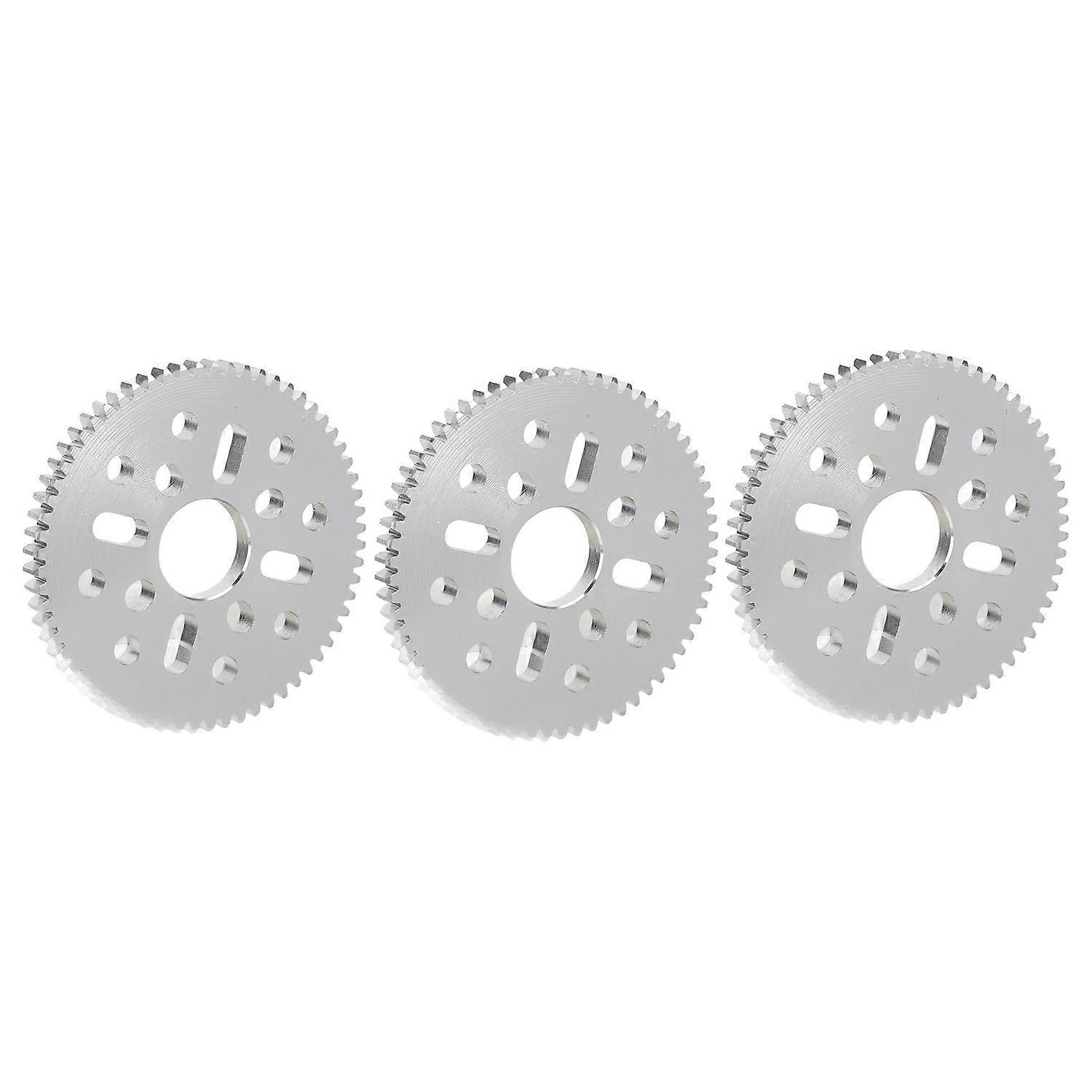 3Pcs Spur Gear Straight Tooth 4 Long Hole 12 Round Hole 0.8 Mod 14mm Center Hole 4mm Thickness4312‑0
