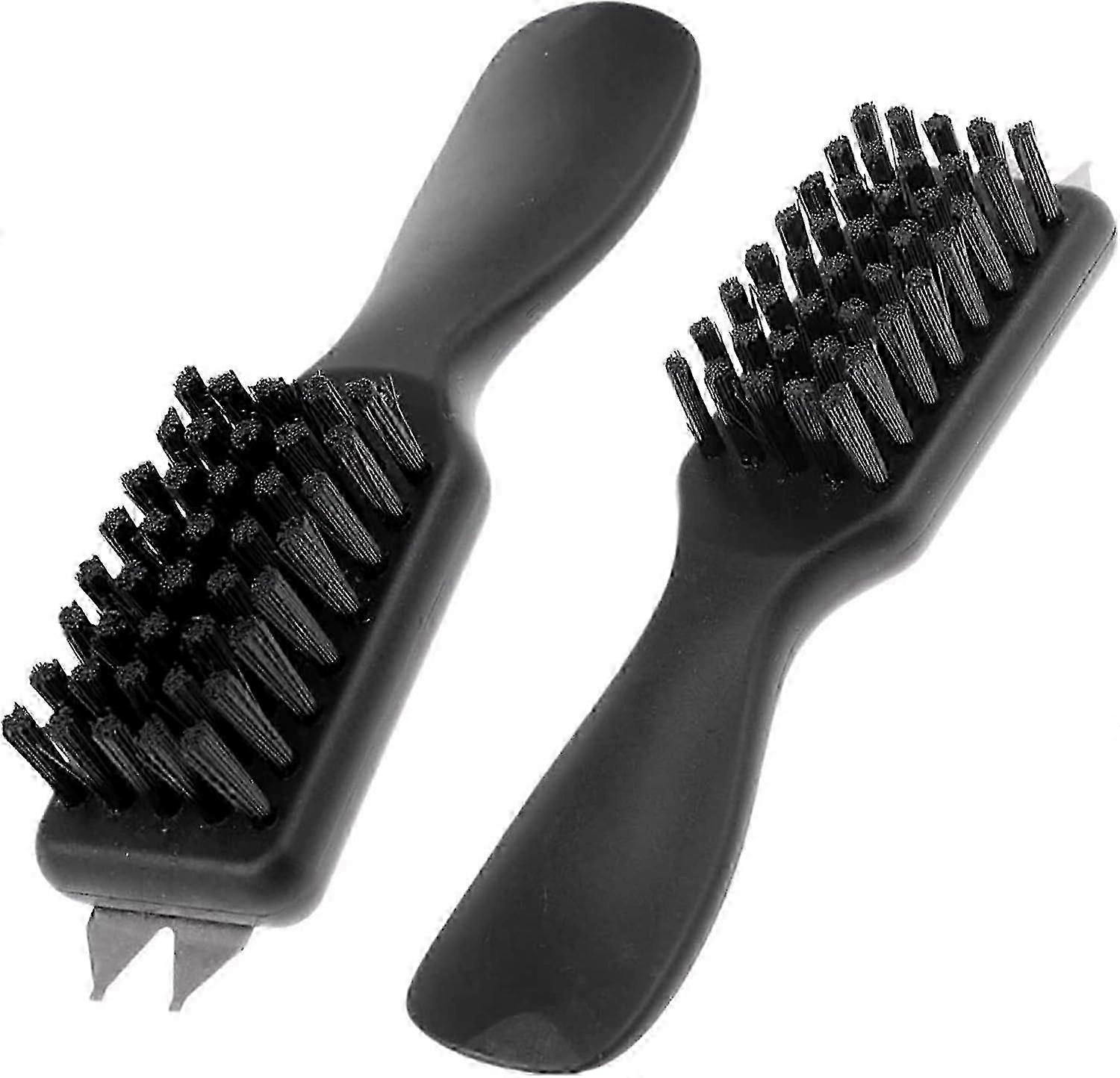 2 قطعة أحذية جولف متينة فرشاة الأوساخ مزيل الطين ، شعيرات تنظيف النايلون مع مقبض Shoehorn ومفتاح ربط سبايك