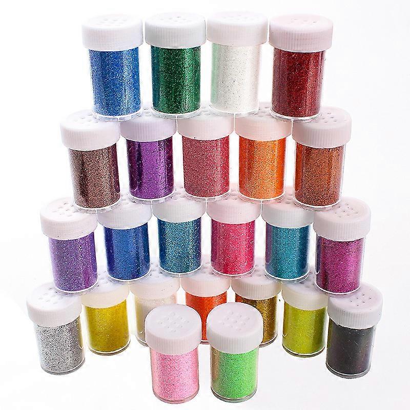 24 jars of 17 grams each glitter set 24 kinds of craft glitter