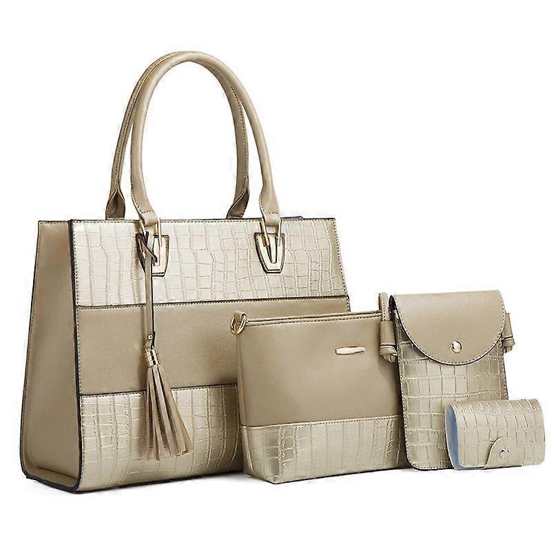 Fashionable Women's Bag Single Shoulder Crossbody Handheld Retro Crocodile Pattern Square Case