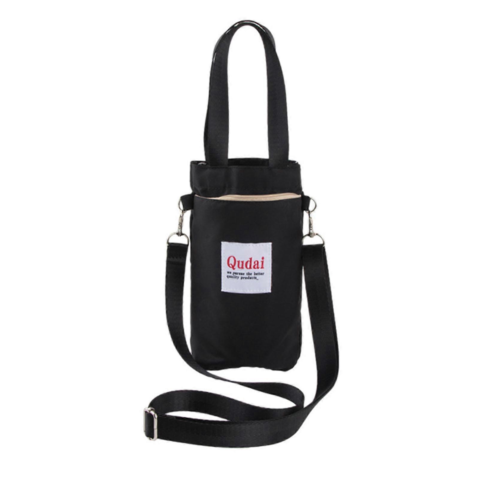 2024 Black Water Bottle Pouch, Adjustable Strap for Outdoor Use
