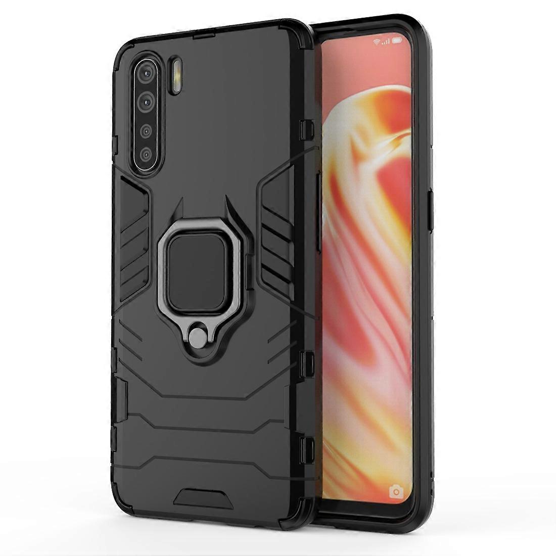 PC + TPU Shockproof Protective Case with Magnetic Ring Holder For OPPO A91