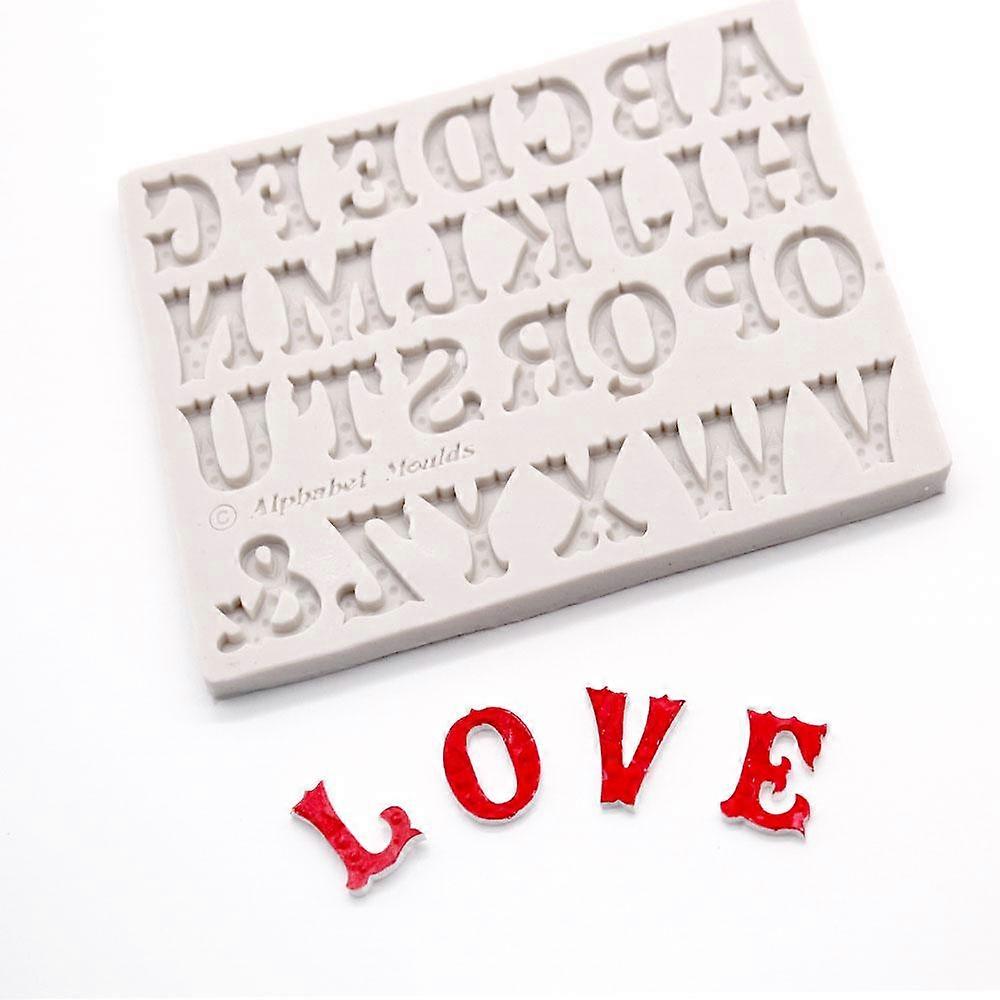Silicone Mold Letter modeling fondant fondant cake decoration tool chocolate mold fondant clay mold