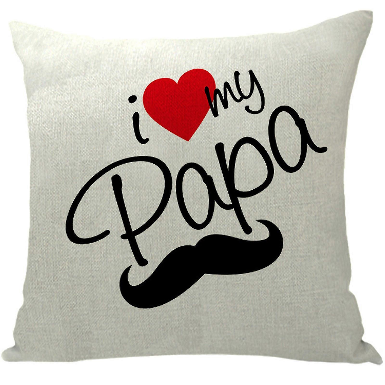 Father's Day Pillowcase Style Linen Digital Printing Pillowcase