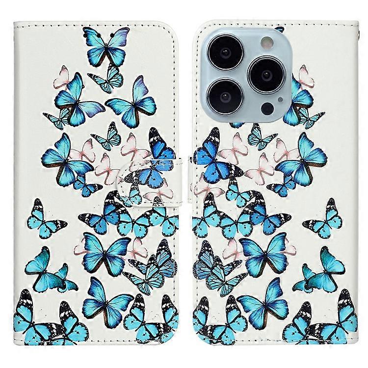 Compatible For iPhone 16 Pro Max Case Leather Pattern Design Flip Wallet Phone Cover