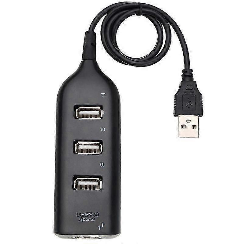 4 Port USB Hub Socket Mini 2.0 High Speed Adapter for Laptop PC