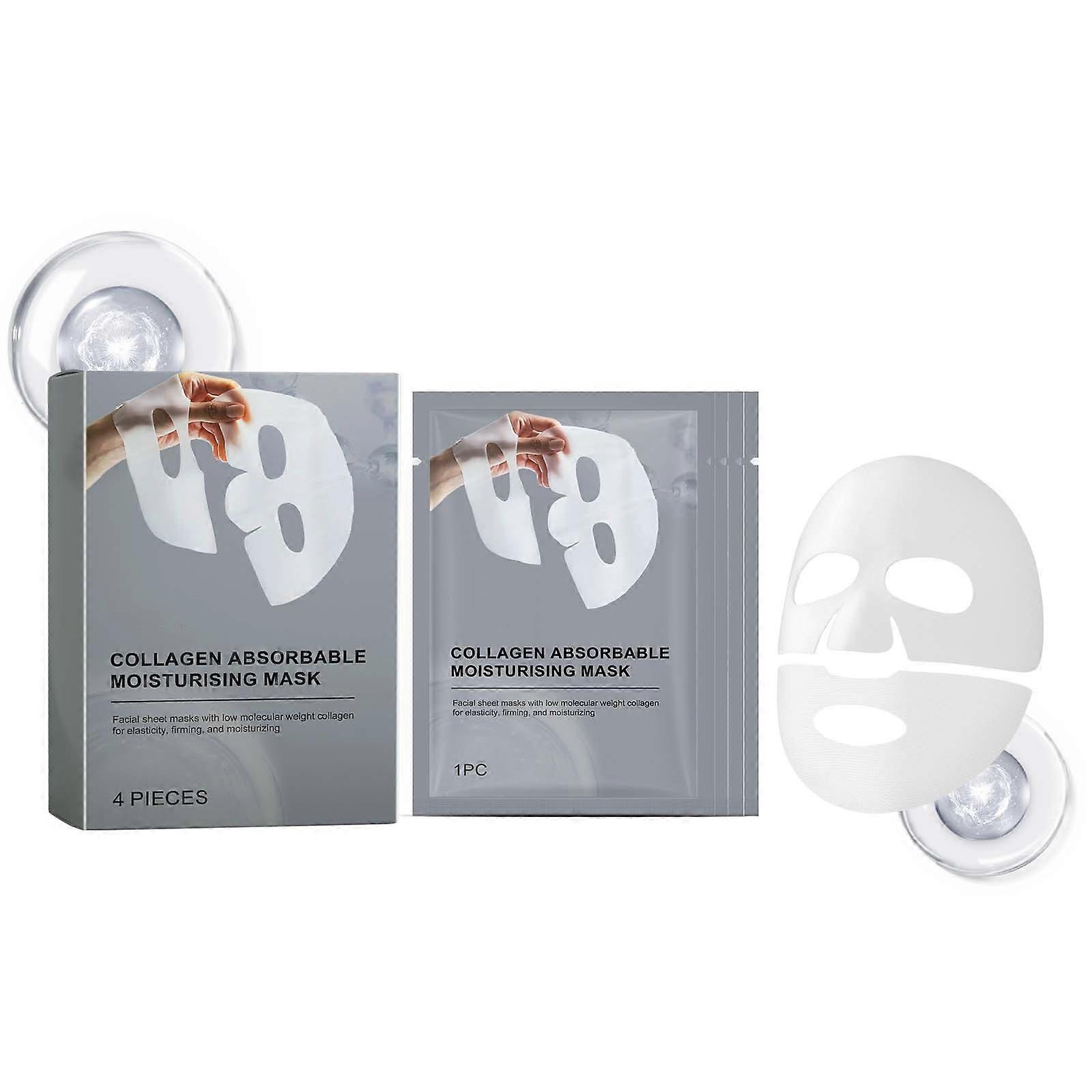 Collagen Mask Crystal Split Mask Jelly Color Dissolvable Mask 100ml 4PC AA