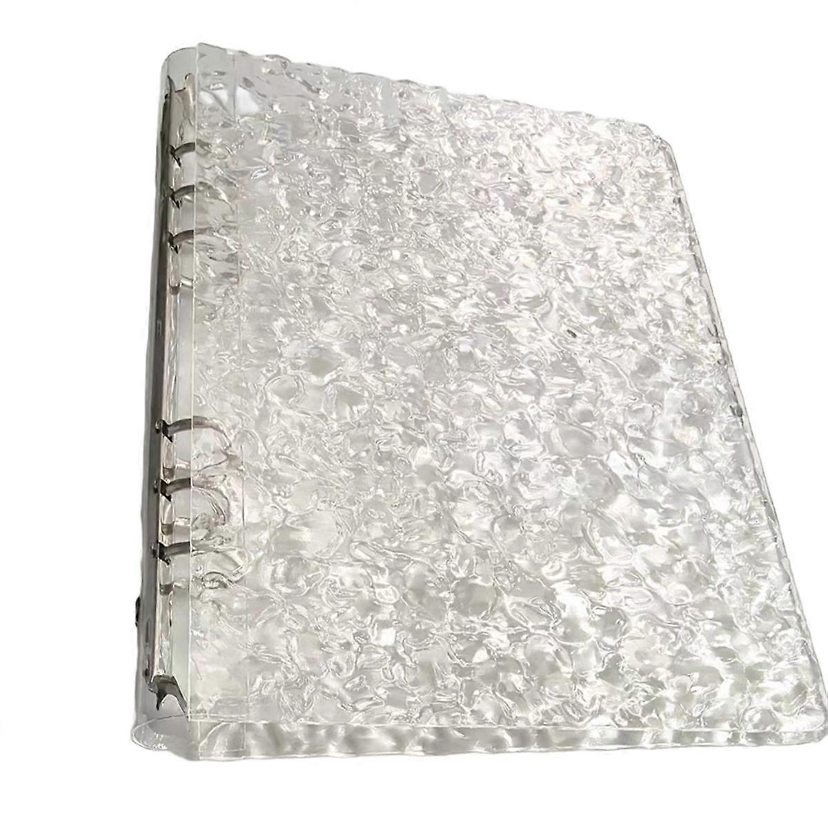A5 Acrylic parent Shell Loose-Leaf Photo Album, DIY Detachable Binder, 6 Hole Acrylic Album Binder with 20 Pages