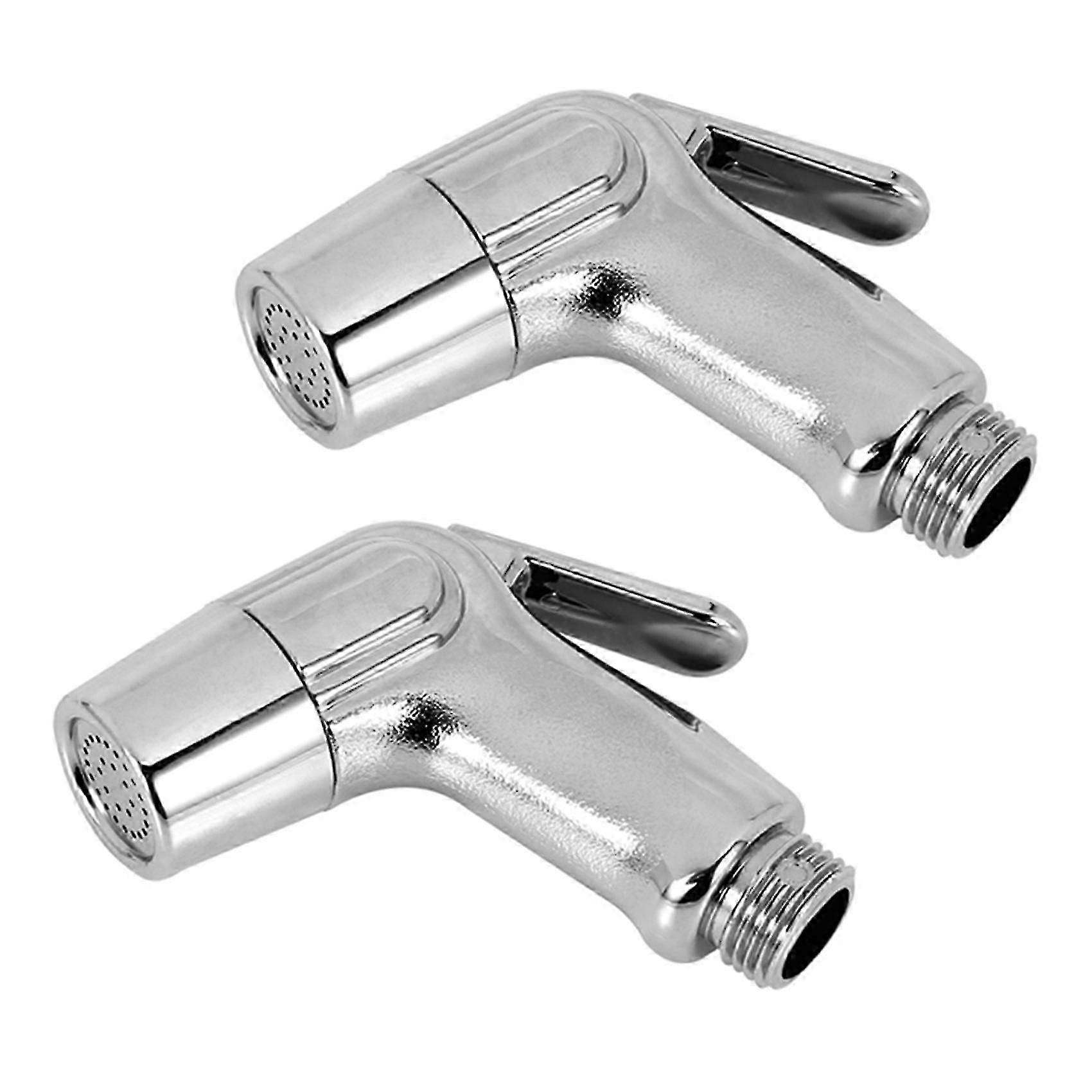 2x Shower Mixer By Hand Intimate Hygiene In Abs For Bathroom Toilet-chrome