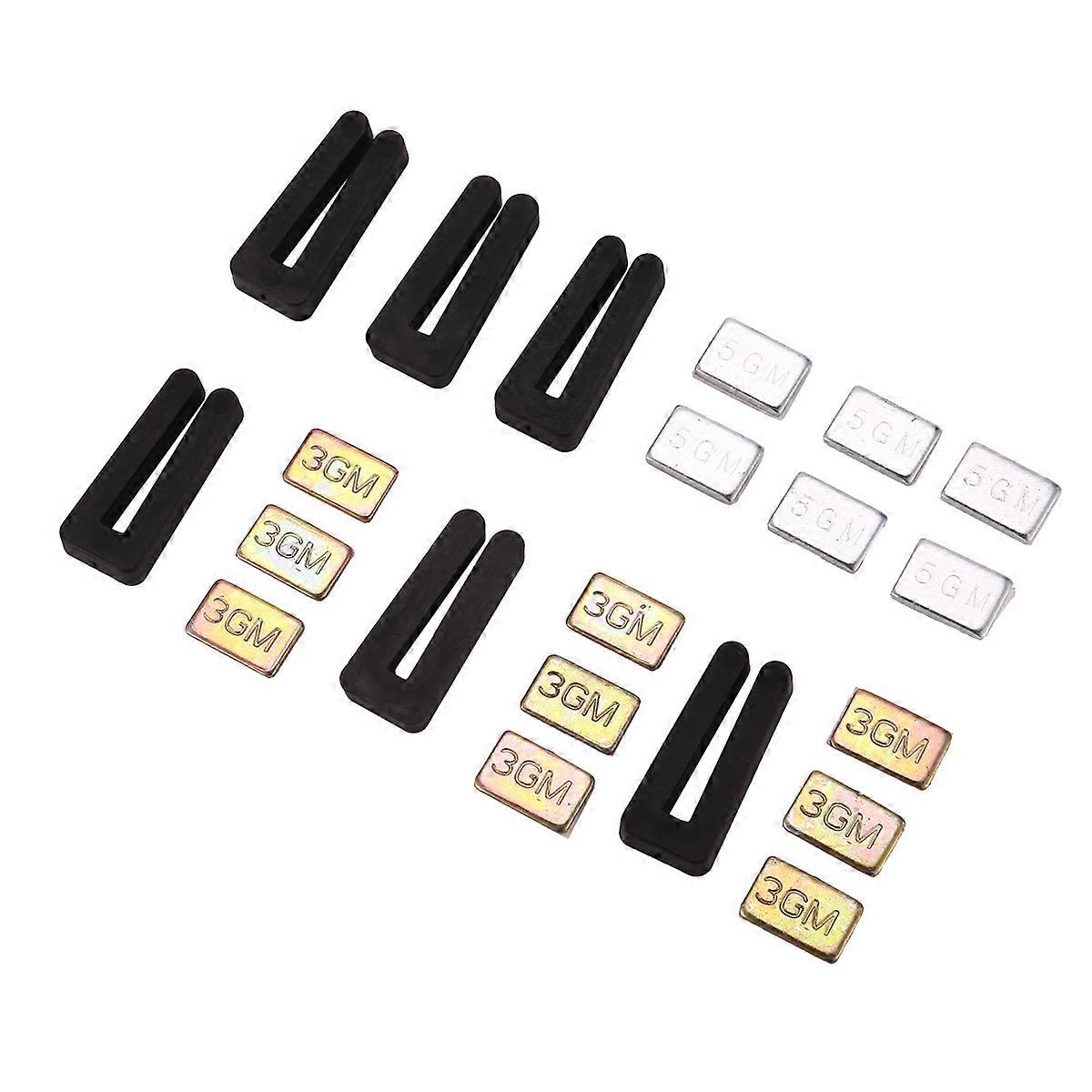 6 Sets of Ceiling Fan Blade Balancing Kit Fan Weight Balancing Kit Include Self-Adhesive Metal 5G We