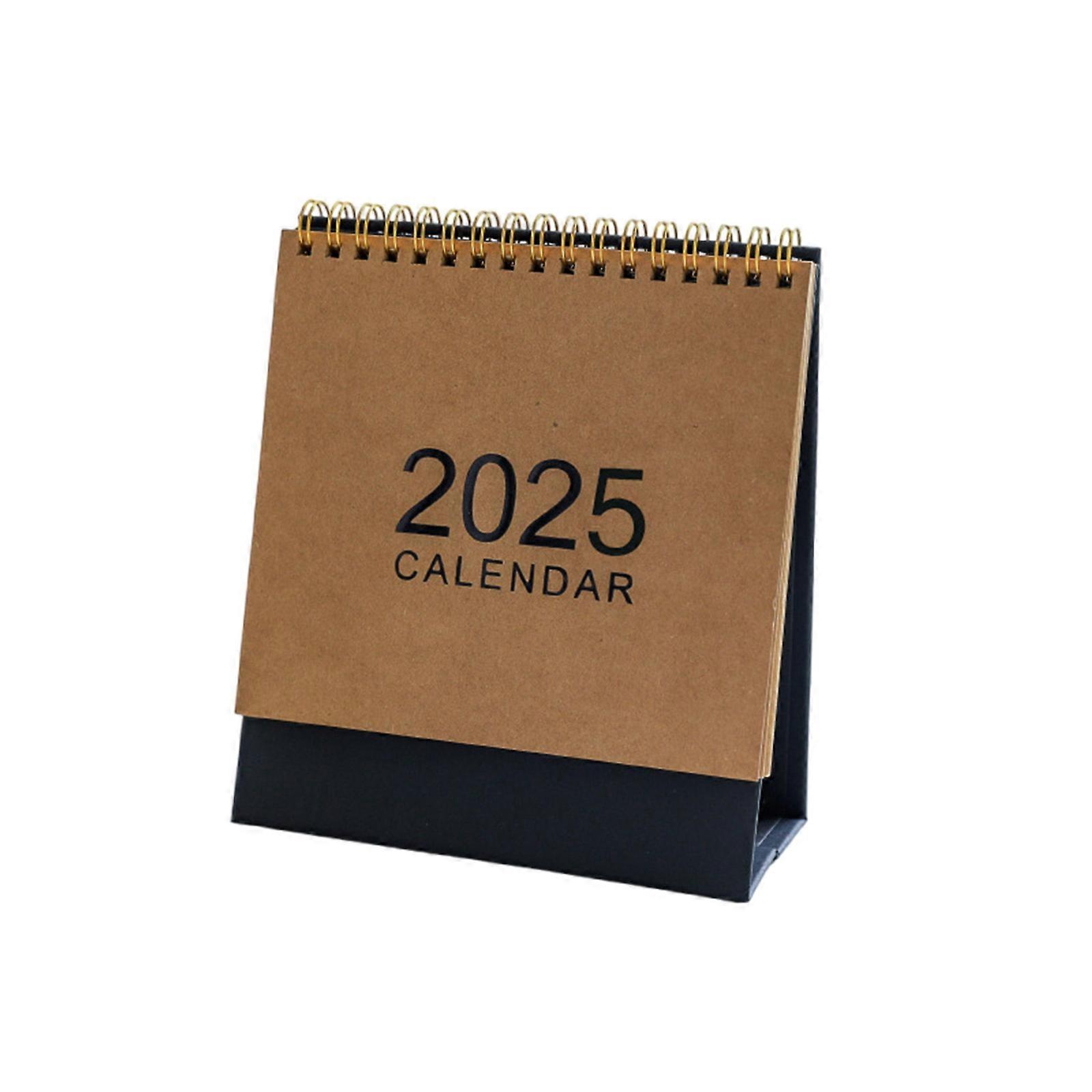 2025 Desk Calendar Year Calendar Simple Pocket Calendar Standing Calendar Desktop Calendar Annual Planner Small Calendar  S