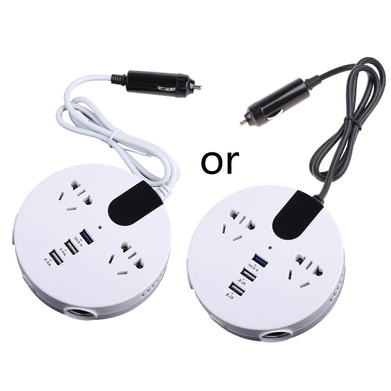for DC 12/24V to AC 220/110V Car Inverter with USB Interface Auto Charger Converter with Separate Switch LED Display