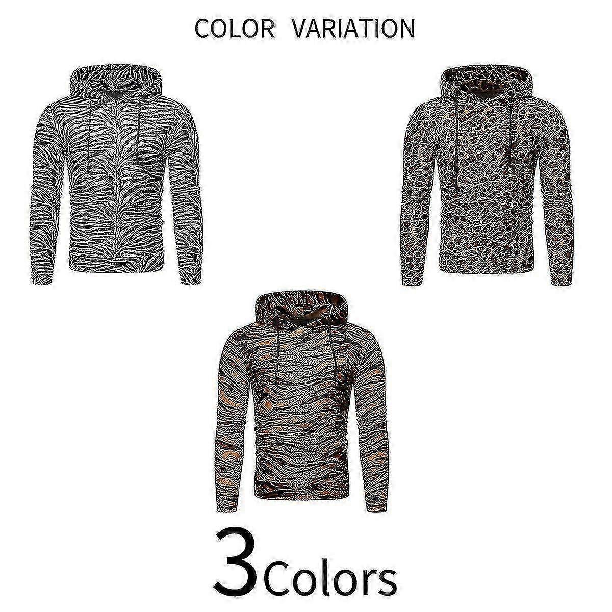 Moletom com capuz com estampa animal casual masculino