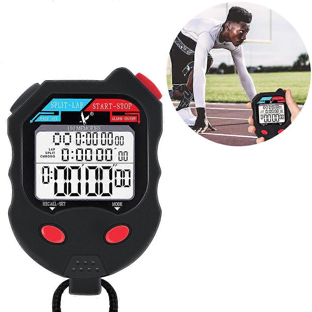 High-Precision Digital Stopwatch Timer, Multi-Function With Large Display And Interval Timer For Elite Performance Tracking