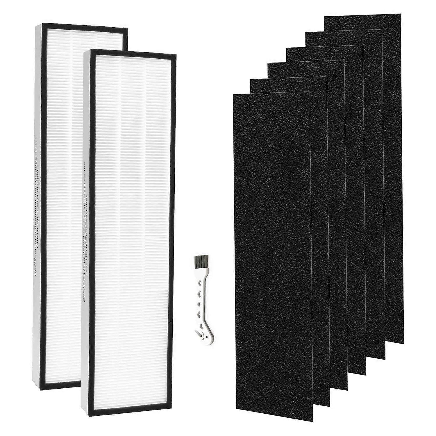 Replacement HEPA Filter & Carbon Pre-Filter Set for Germ Guardian Air Purifier AC5000, AC5000e, AC5250pt, AC5350w (1 Set & Brush)