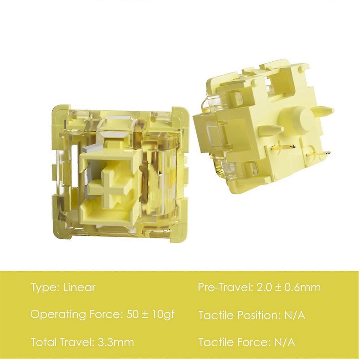 5 Pin 50gf Linear Switch Compatible with for MX Mechanical Keyboard