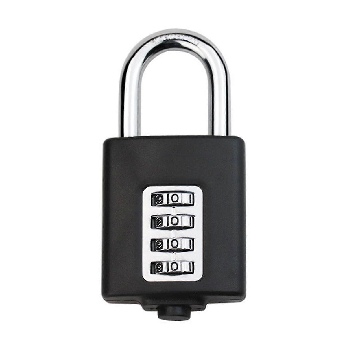Heavy Duty 4-Digit Combination Lock for Internal and Outdoor Use, Adjustable Hanging Lock, Weather-Resistant Design